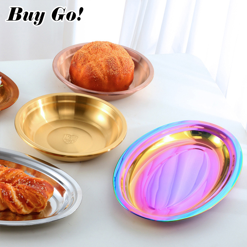 Food Snacks To Buy - Placas De Comida De Aço Inoxidável,